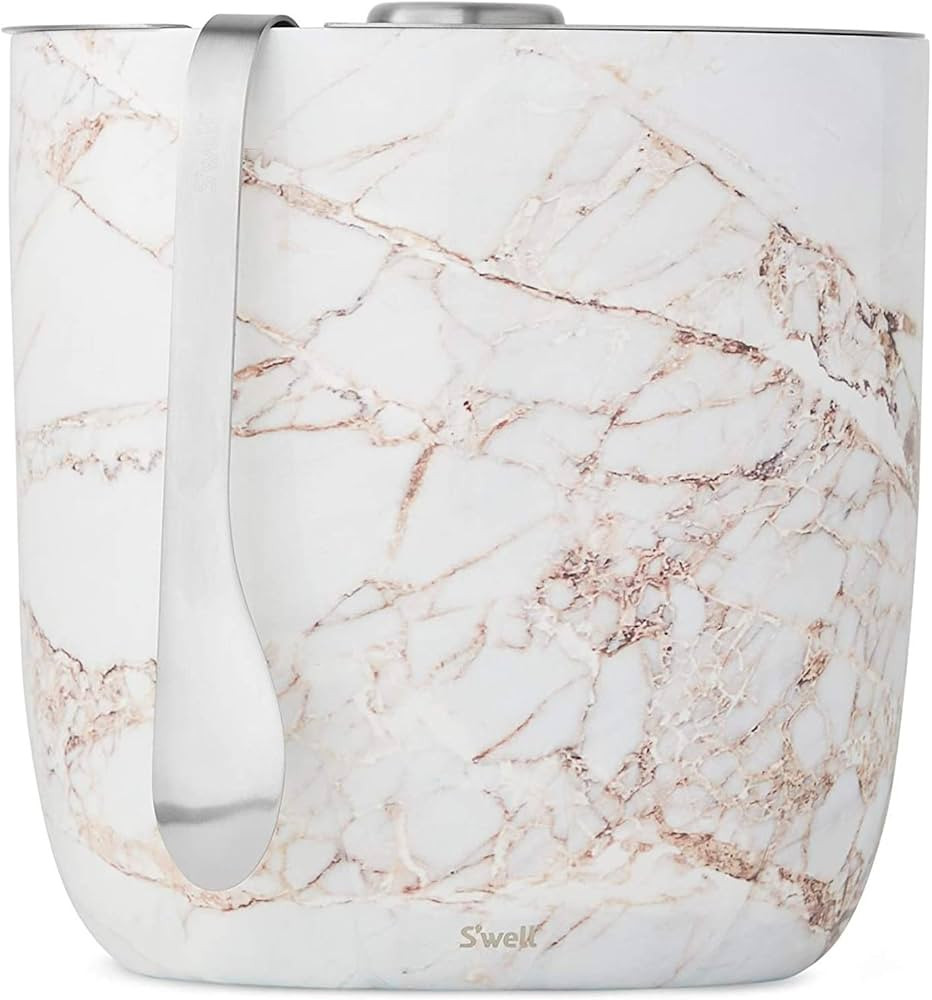 S'well 67oz Stainless Steel Ice Bucket with Tongs - Triple-Layered Vacuum-Insulated, BPA-Free Bar... | Amazon (US)