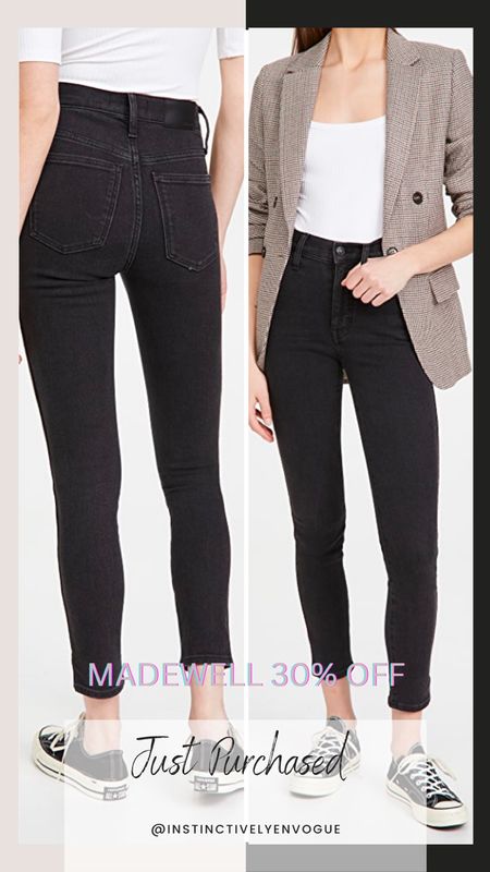 Shopbop cyber sale madewell jeans 
High rise jeans 
Black jeans 
Skinny jeans 

#LTKstyletip #LTKunder100 #LTKCyberweek