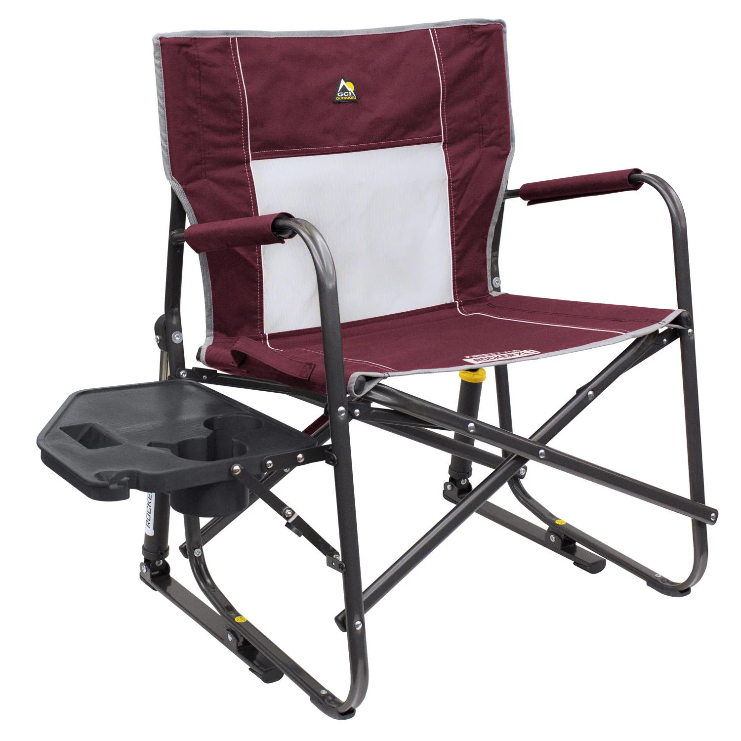 GCI Outdoor Freestyle Rocker XL Folding Rocker Chair Red | EJD8081419 | Lowe's