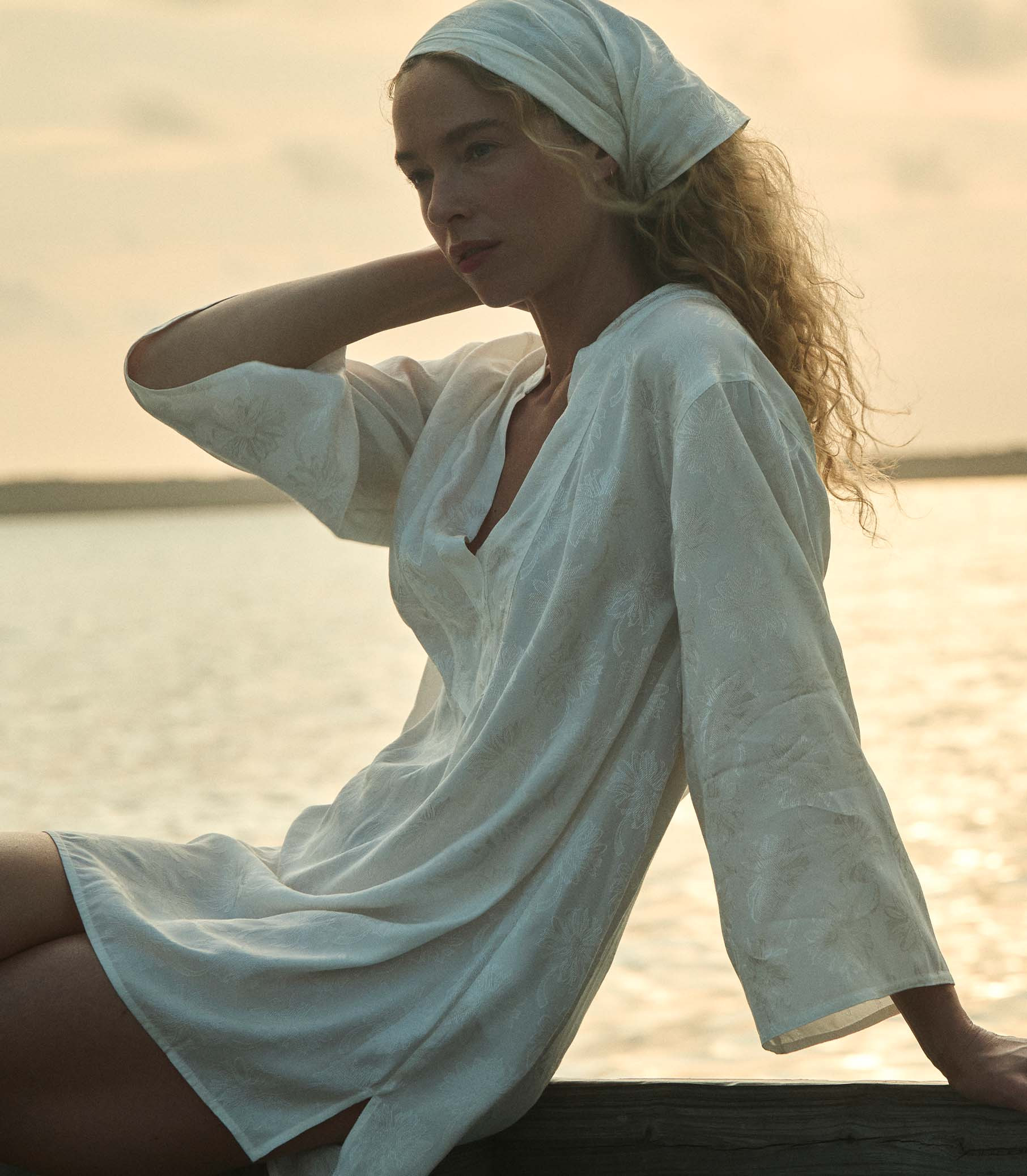 Leona Dress - Salt Marguerite Jolie | DÔEN | DOEN