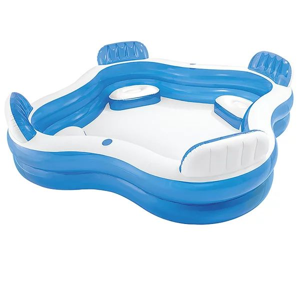 Intex Swim Center Family Lounge Inflatable Pool, 90" X 90" X 26" Ages 3+ | Walmart (US)