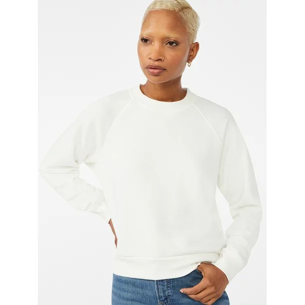 Free Assembly Women's Classic Raglan Sweatshirt | Walmart (US)