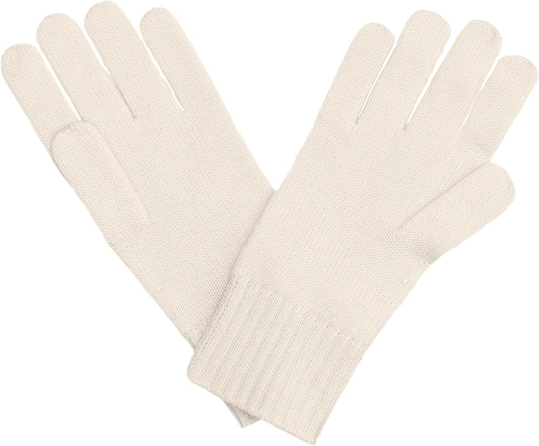 State Cashmere Classic Jersey Knit Gloves 100% Pure Cashmere Ribbed Cuffs | Amazon (US)