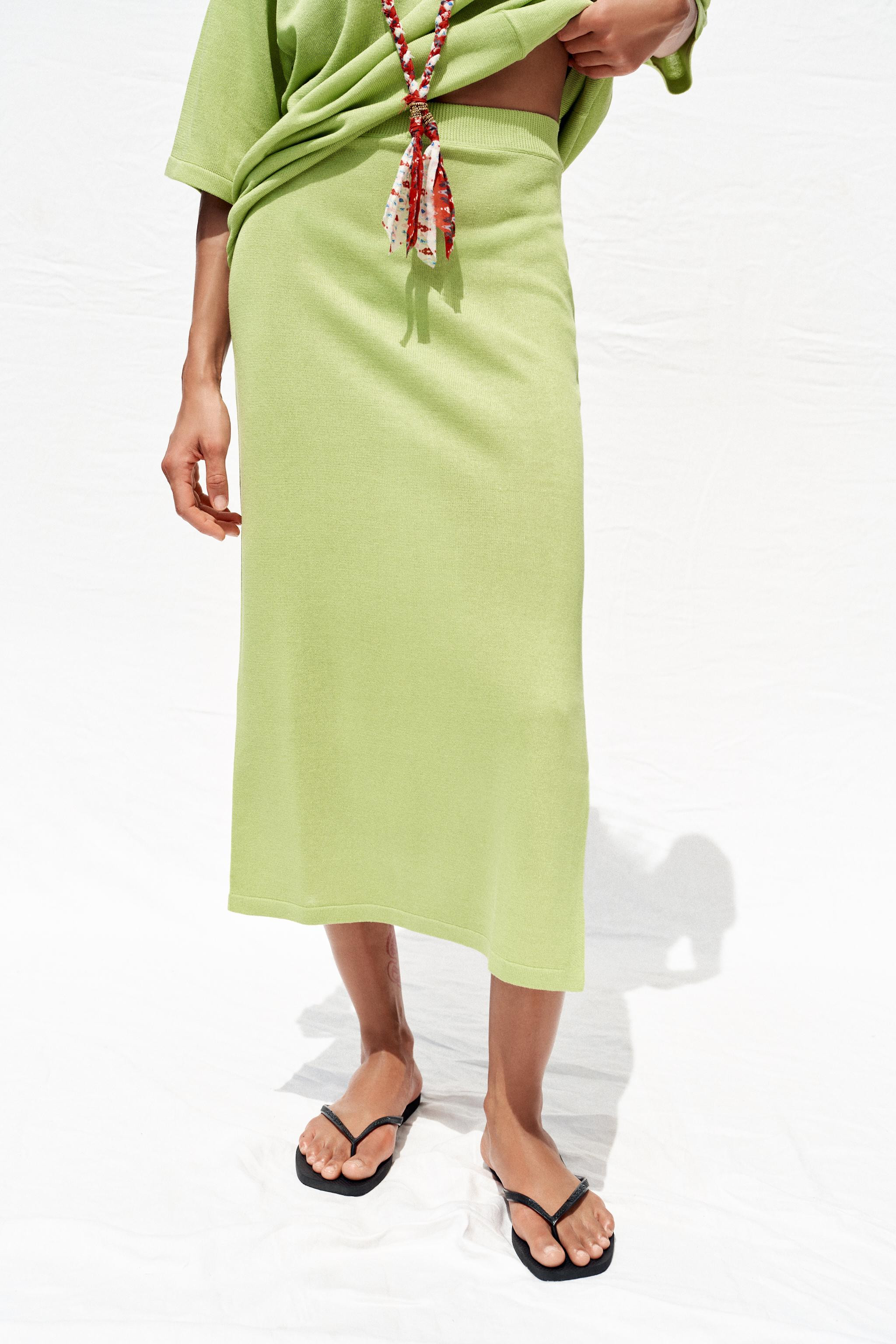 KNIT MIDI SKIRT | Zara US
