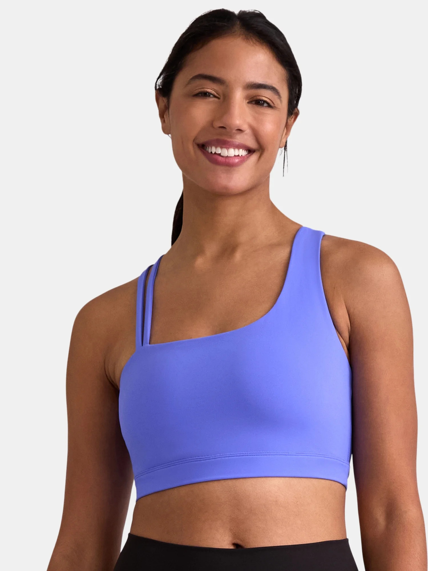 Avia Women's SoftSculpt One Shoulder Sports Bra, Sizes XS-XXXL - Walmart.com | Walmart (US)