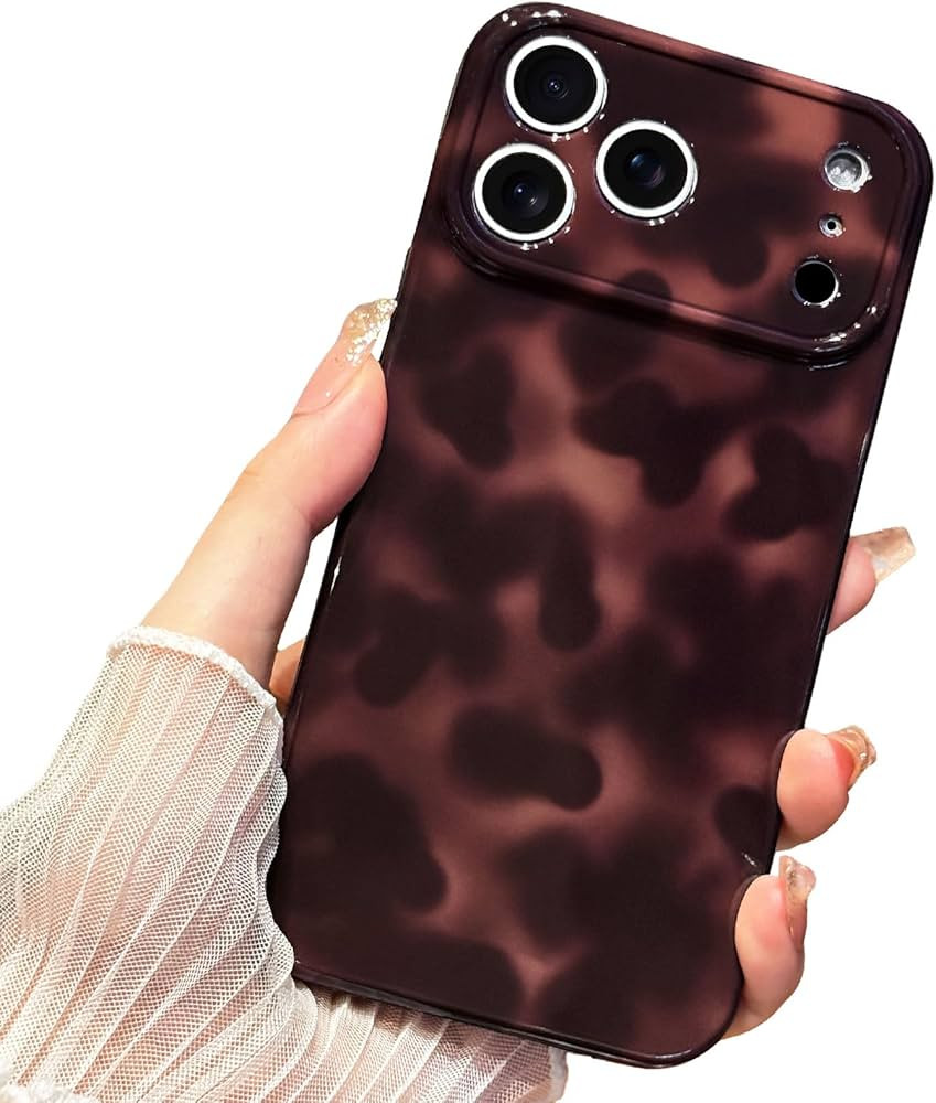 Anuck for iPhone 17 Pro Max Case Tortoise Shell Phone Case, Cute Chic Amber Leopard Cheetah Print... | Amazon (US)
