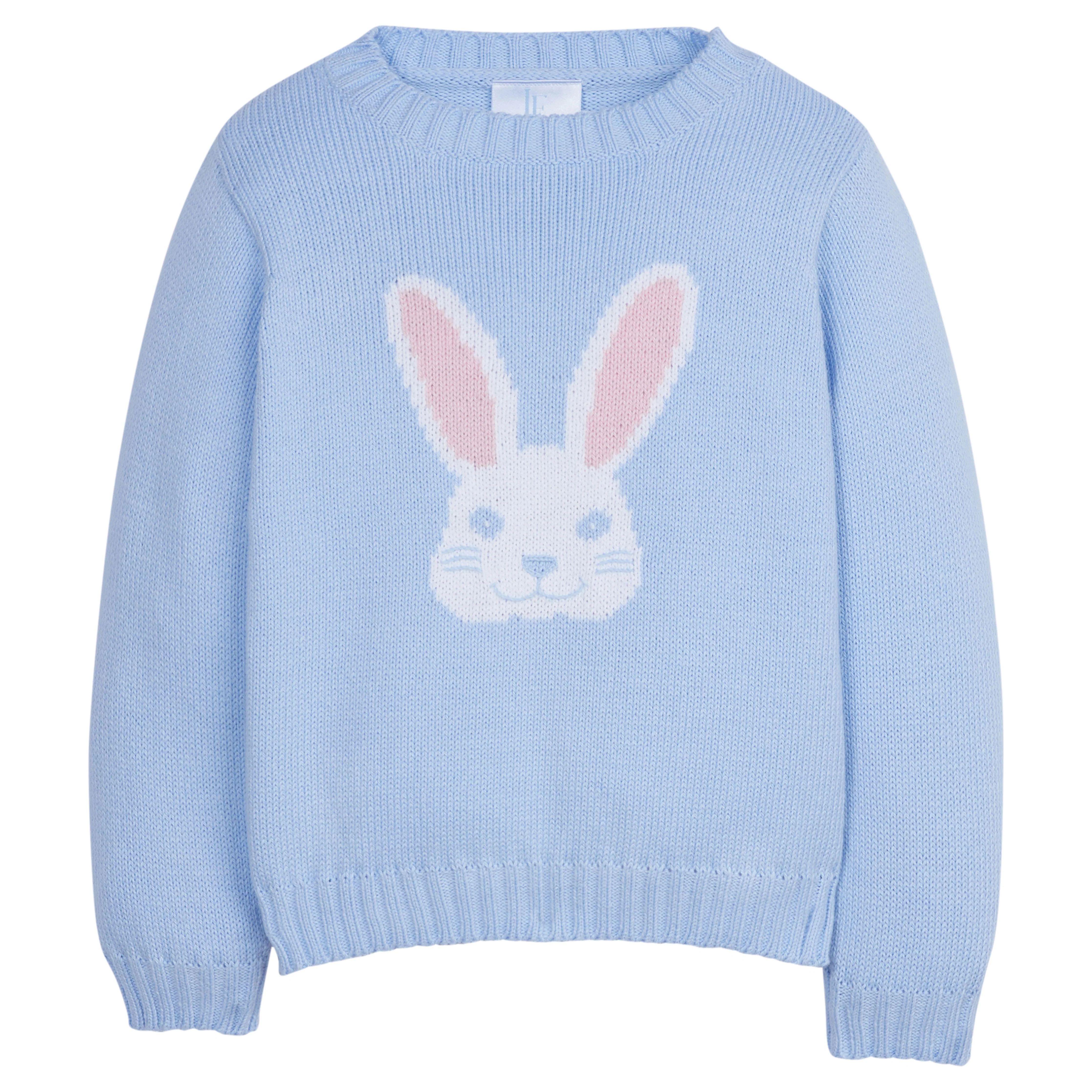 Little English Intarsia Sweater - Bunny | JoJo Mommy