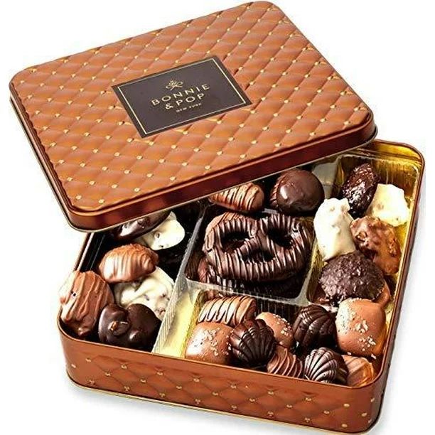 Bonnie and Pop- Chocolate Gift Basket , Gourmet Snack Food Box in Keepsake Tin | Walmart (US)