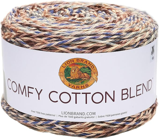 Lion Brand Yarn Comfy Cotton Blend Yarn, Driftwood | Amazon (US)