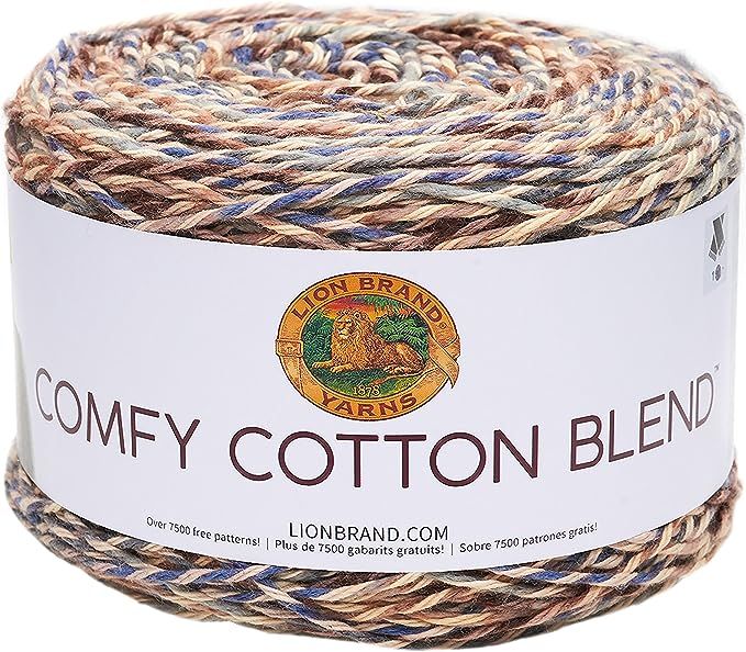 Lion Brand Yarn Comfy Cotton Blend Yarn, Driftwood | Amazon (US)