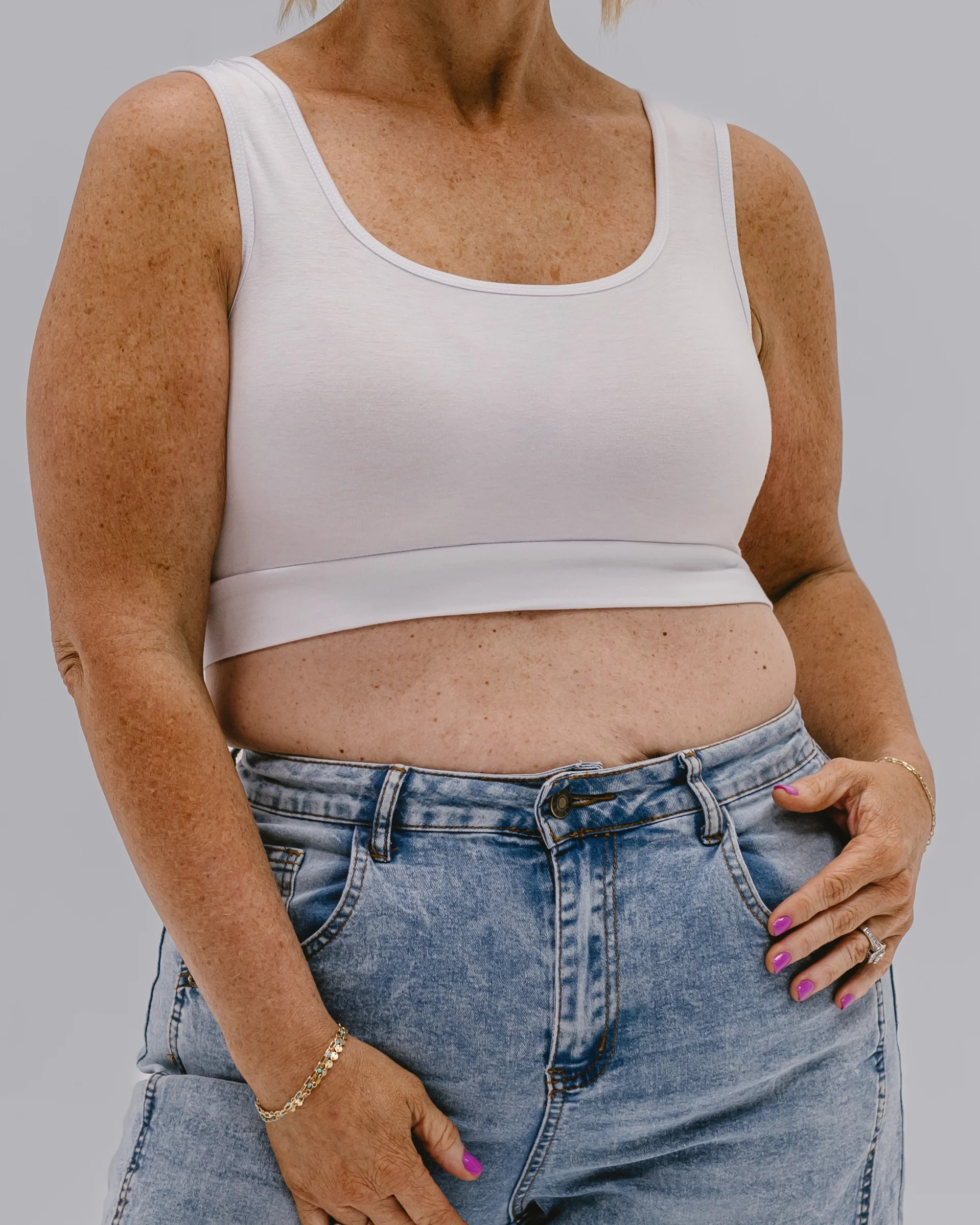 Half Tank Tops Neutrals | Half Tee