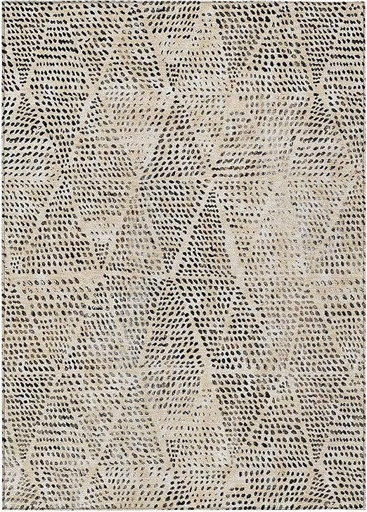 Addison Rugs Chantille ACN591 Beige 5' x 7'6" Indoor Outdoor Area Rug, Easy Clean, Machine Washab... | Amazon (US)