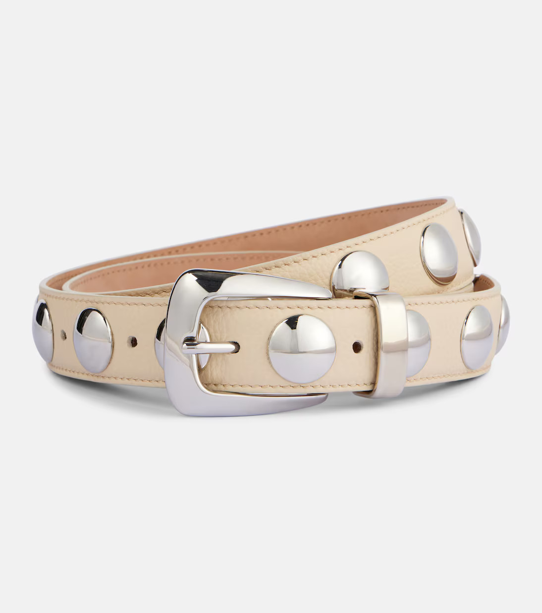 Benny studded leather belt | Mytheresa (UK)