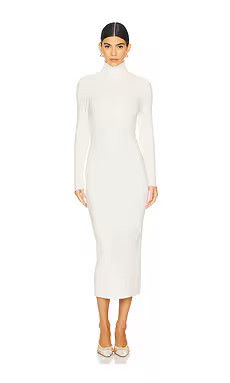 525 Kylie Rib Dress in Chalk from Revolve.com | Revolve Clothing (Global)