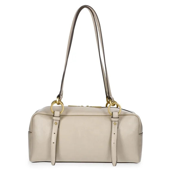 Scoop Women's Faux Leather Top Handle Shoulder Bag, Almond Biscuit | Walmart (US)