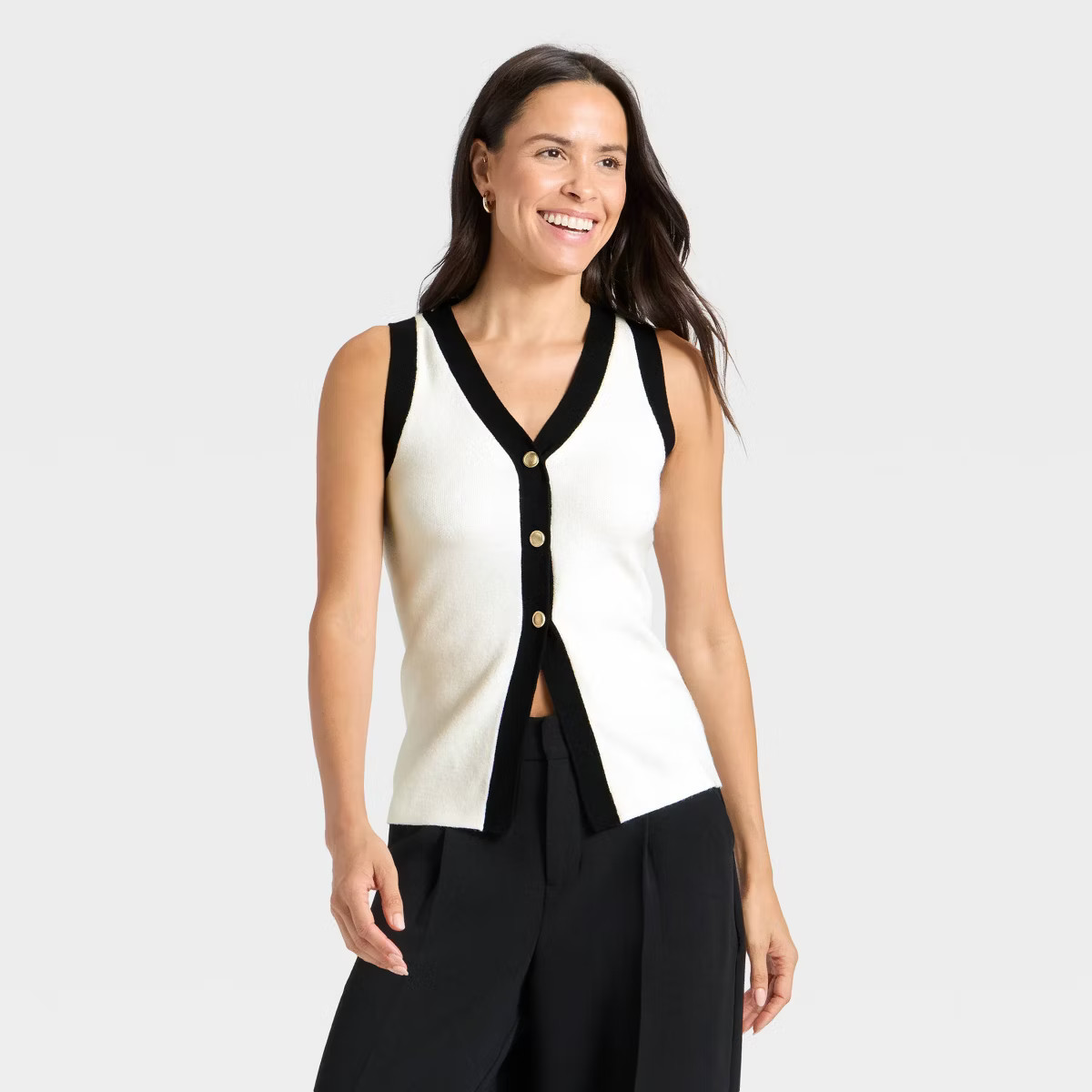 Women's Button Sweater Vest - A New Day™ | Target