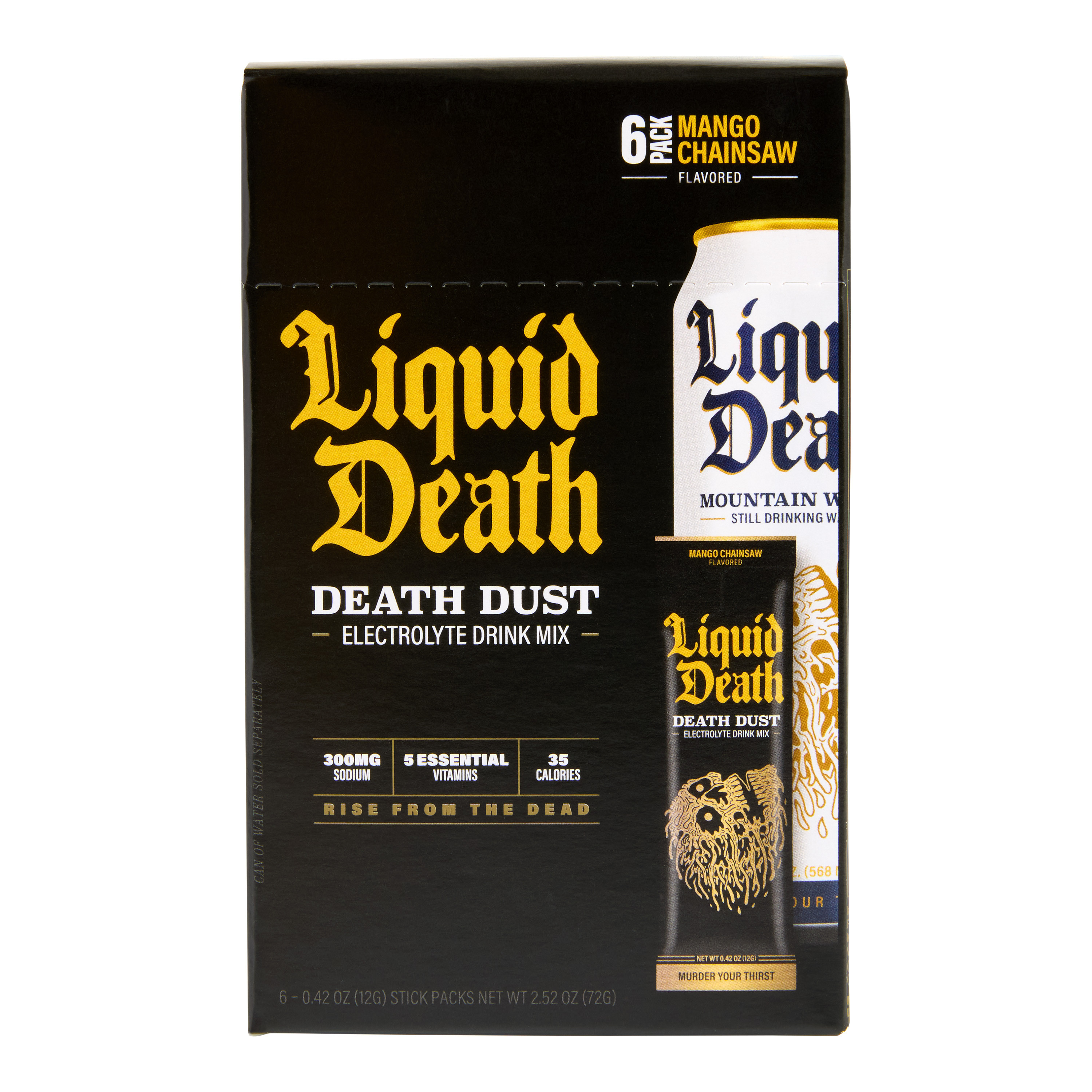 Liquid Death Mango Chainsaw Death Dust Drink Mix Packet | World Market