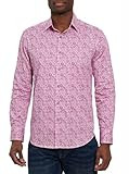 Robert Graham Men's Urbandale L/S Woven Shirt, Pink, Small | Amazon (US)