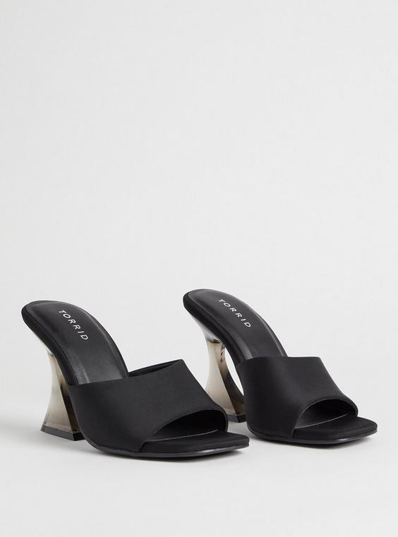 Lucite Flare Heel Sandal (WW) | Torrid (US & Canada)