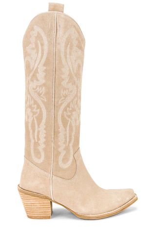Jeffrey Campbell Stylet Boot in Sand Suede from Revolve.com | Revolve Clothing (Global)