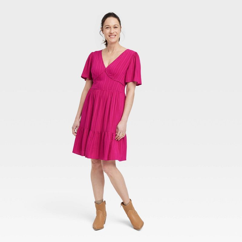 Women's Short Sleeve A-Line Dress - Knox Rose™ | Target