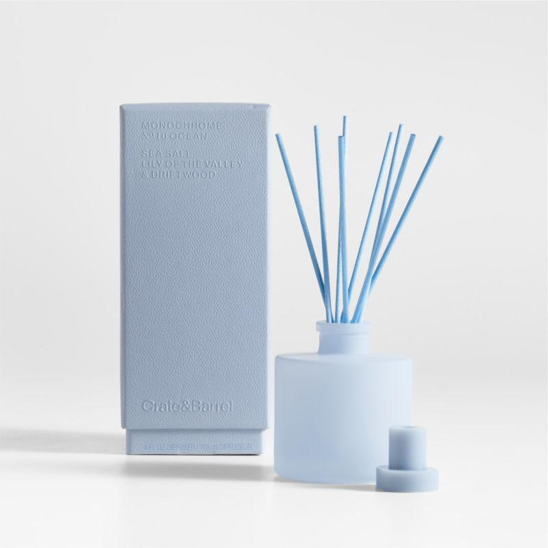 Monochrome No. 10 Ocean Scented Reed Diffuser - Sea Salt, Lily of the Valley and Driftwood + Revi... | Crate & Barrel