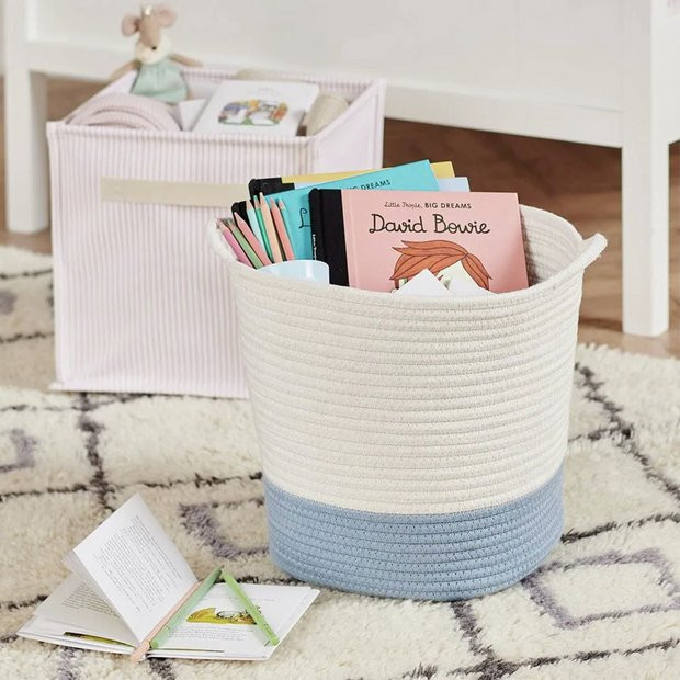 Buy Great Little Trading Company Rope Storage Basket - Blue | Decorative storage boxes | Argos | argos.co.uk