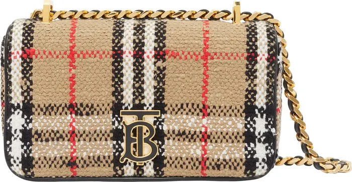 Burberry Mini Lola Woven Check Crossbody | Nordstrom | Nordstrom