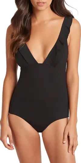 Frill One-Piece Swimsuit | Nordstrom
