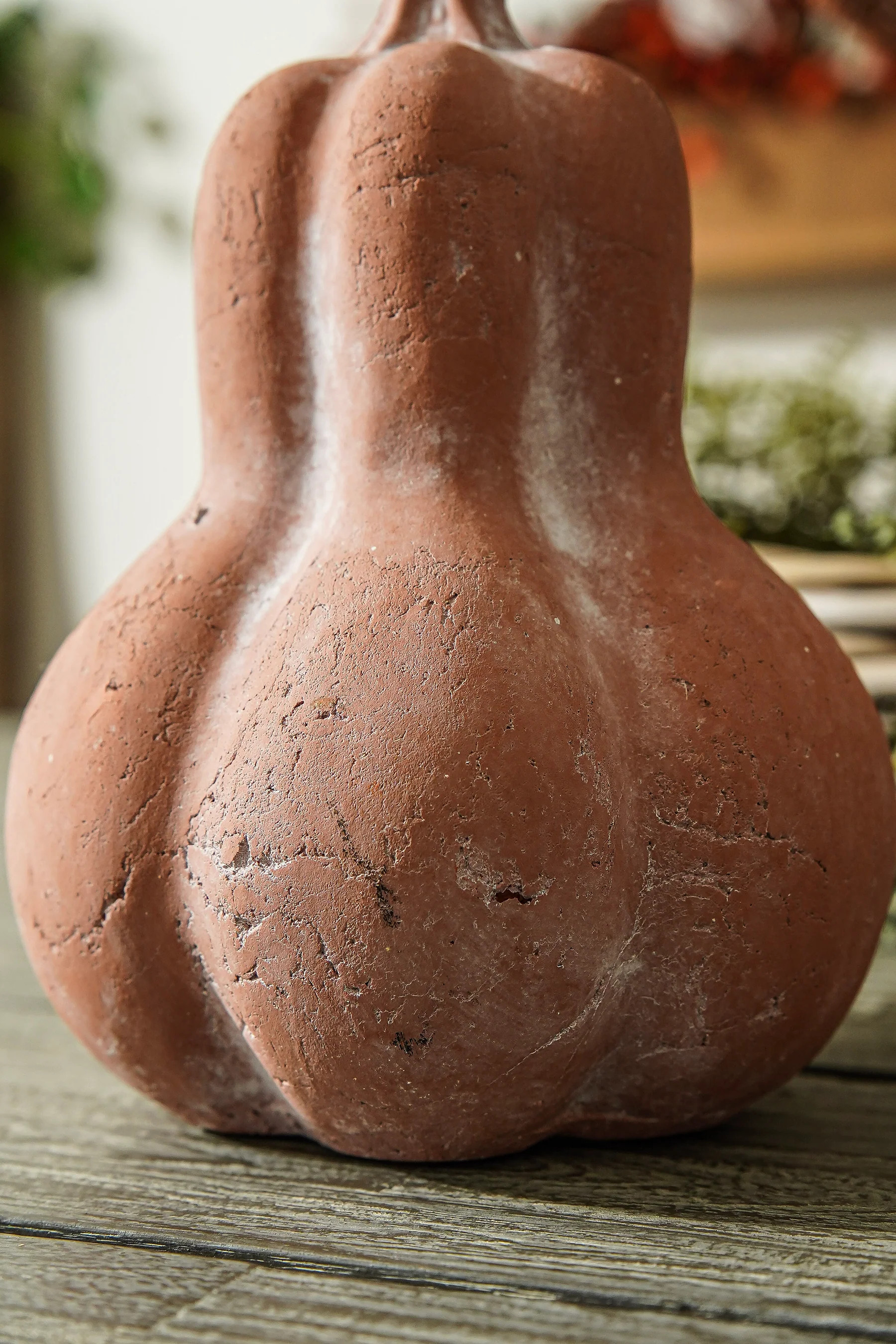 Whitewashed Terracotta Gourd | Small | MJHome