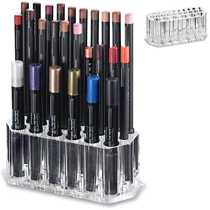 byAlegory Acrylic Eye Liner / Lip Liner Organizer & Beauty Makeup Holder | 26 Space Makeup Pencil... | Amazon (US)