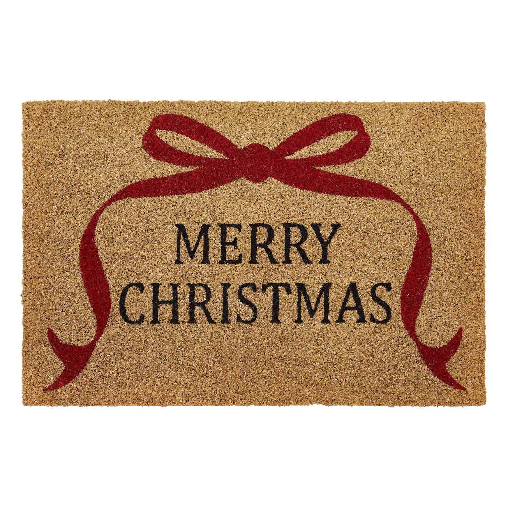 VCNY Home Multi Merry Christmas Bow Outdoor Coir Doormat | Wayfair | Wayfair North America
