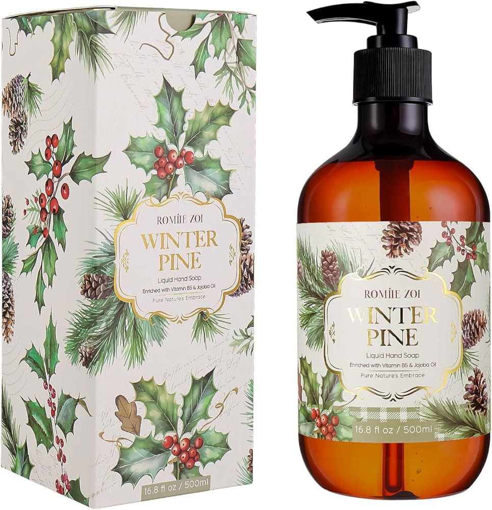 Christmas Liquid Hand Soap with Gift Box - Winter Pine, Infused with the Sweet Pine Aroma - 500ml... | Amazon (US)