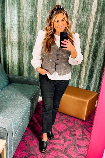What I wore as a TV Host-The Series
Stepping out of my comfort zone with this little number, but the cut of the vest is sooo flattering. Even if you aren’t super slim through the middle  

#LTKmidsize #LTKover40 #LTKworkwear