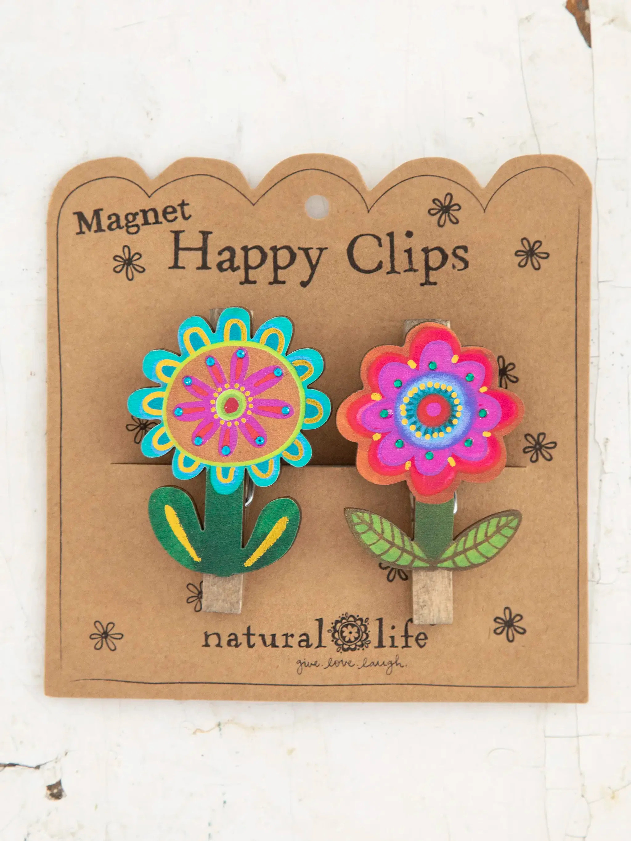 Magnet Happy Clips, Set of 2 | Natural Life
