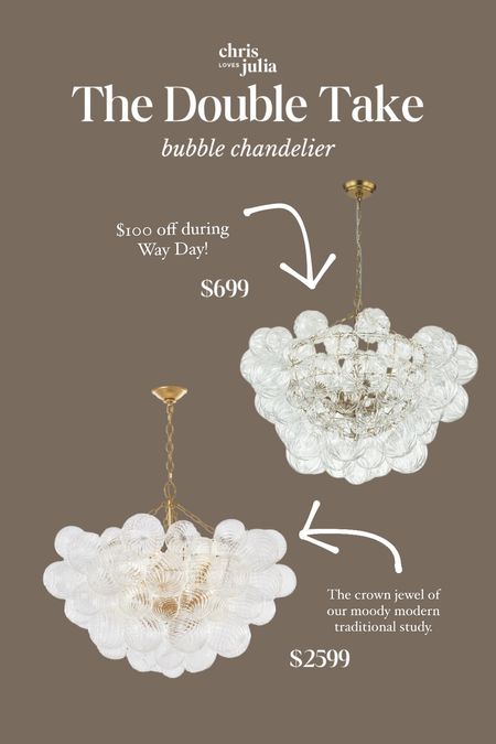 The Double Take: Bubble Chandelier

#LTKstyletip #LTKhome #LTKsalealert