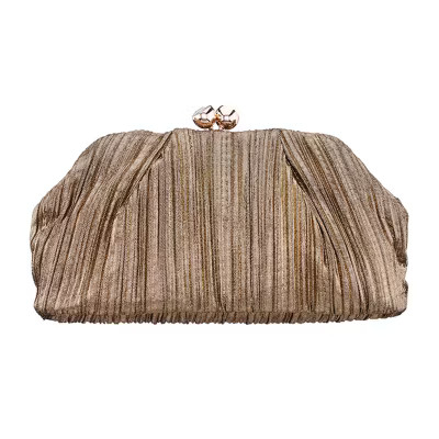 I. Miller Wisty Pleated Metallic Frame Clutch Evening Bag - JCPenney | JCPenney