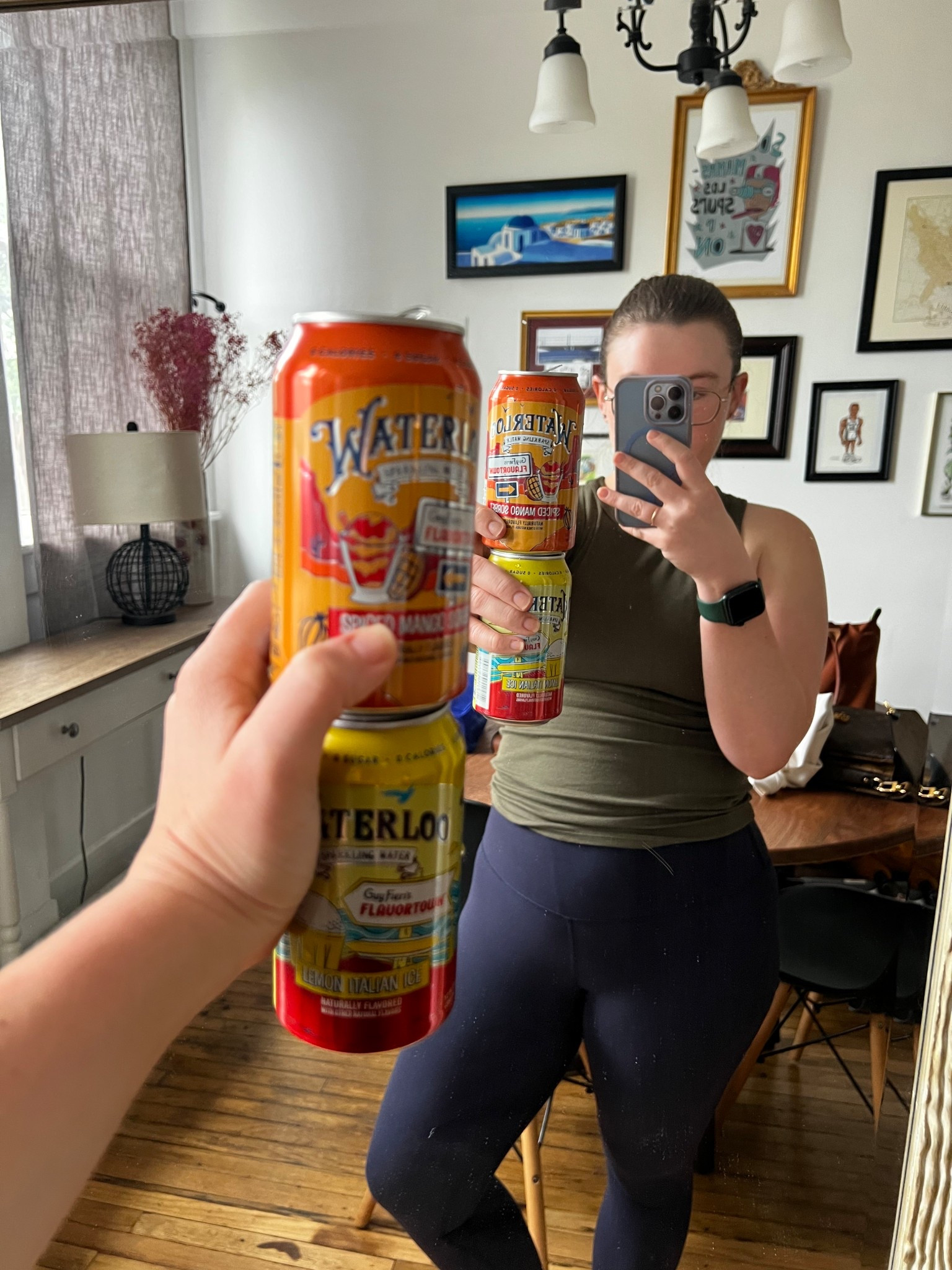 Favorite work out set and new favorite sparkling water 

#LTKHome #LTKActive #LTKMidsize