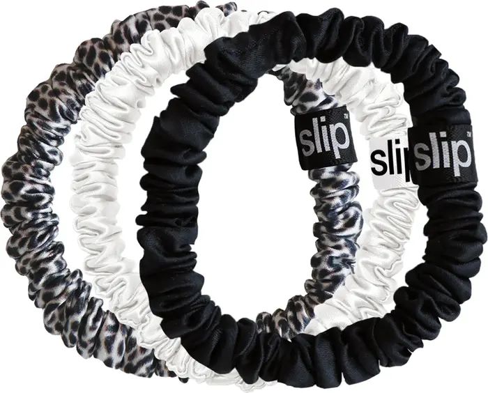 Pure Silk 3-Pack Skinny Hair Ties | Nordstrom