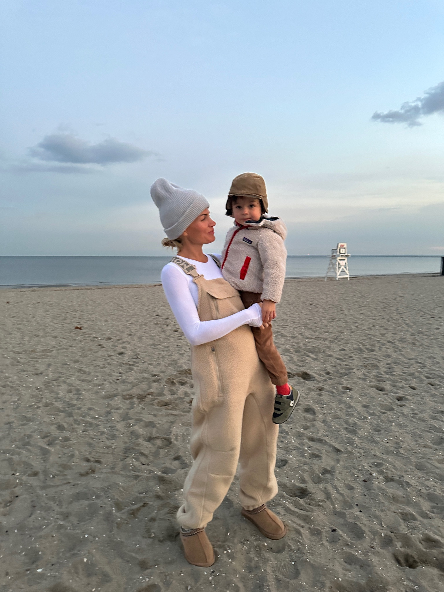 Chilly beach nights 🤍 wearing size xs