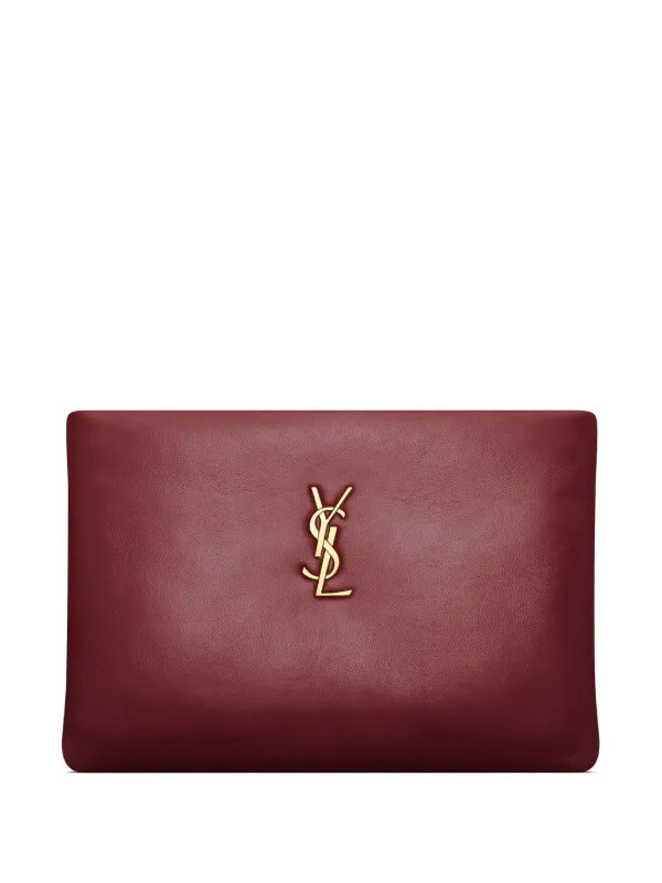 Saint Laurent Kleine Calypso Clutch | Rot | FARFETCH DE | Farfetch Global