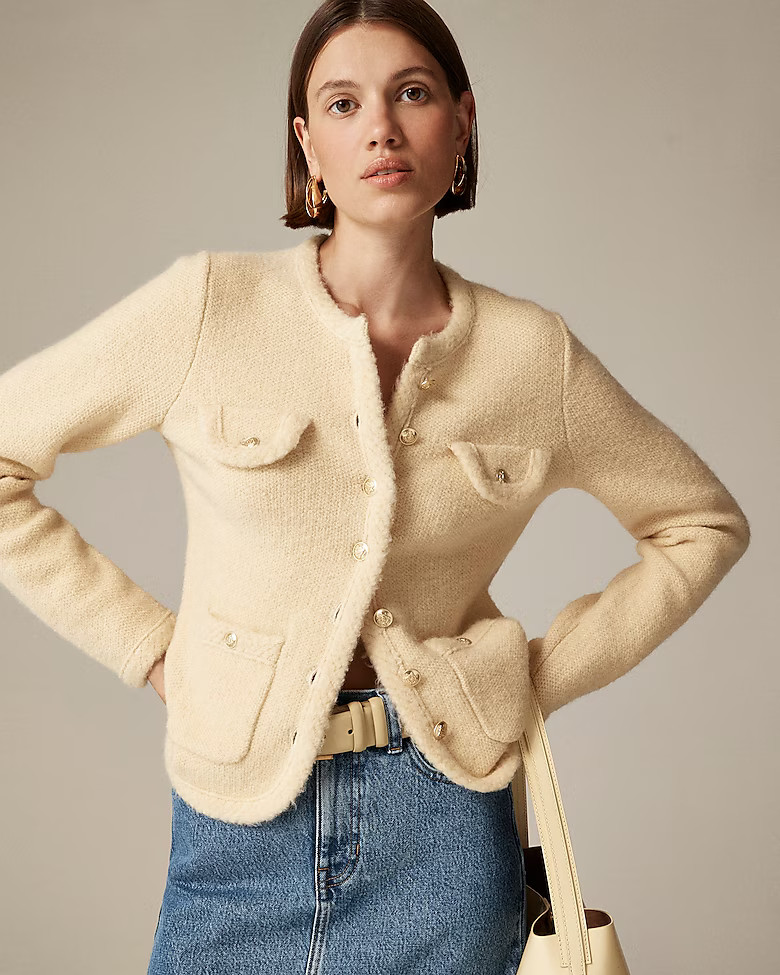 Textured sweater lady jacket | J. Crew US