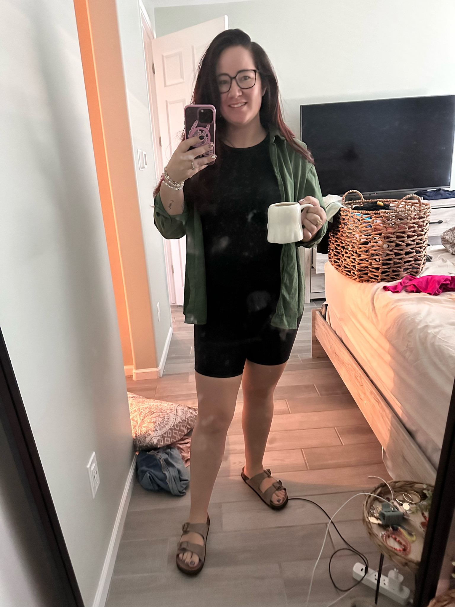 This top from @target is perfect over a tank and shorts. Paired with a cozy pair of sandals and you’re ready to go. 

#LTKstyletip #LTKshoecrush #LTKmidsize