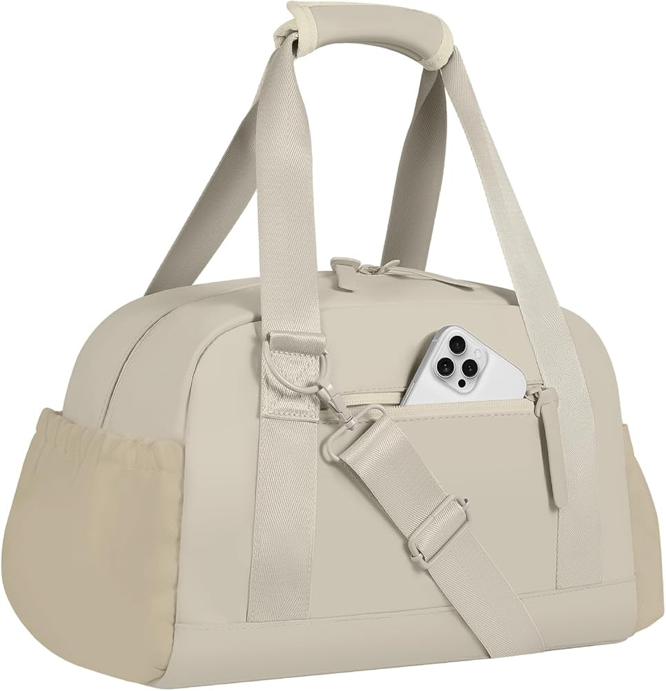 Small Gym Bag 14 inch for Women & Men Mini Gym Duffel Bag with Wet Compartment Waterproof Travel ... | Amazon (US)