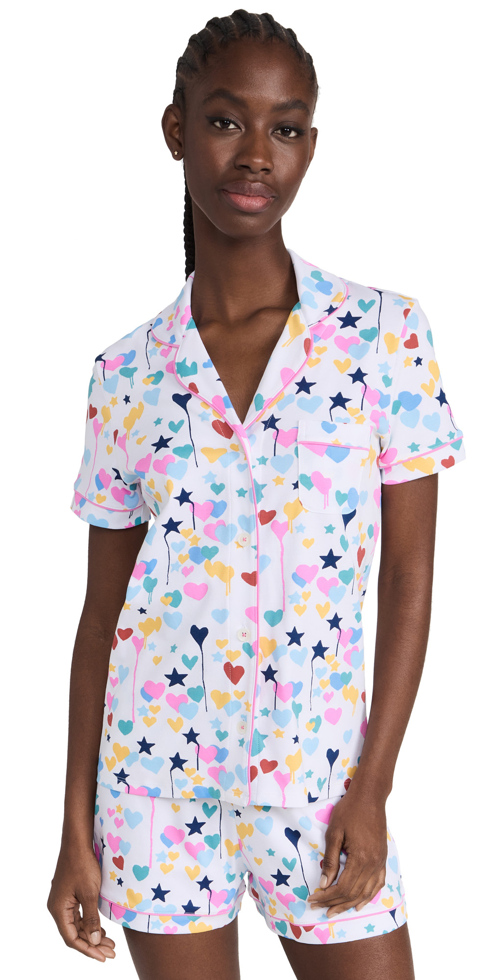 Roller Rabbit X Kerri Rosenthal Starry Starry Love Polo Pajama Set | Shopbop