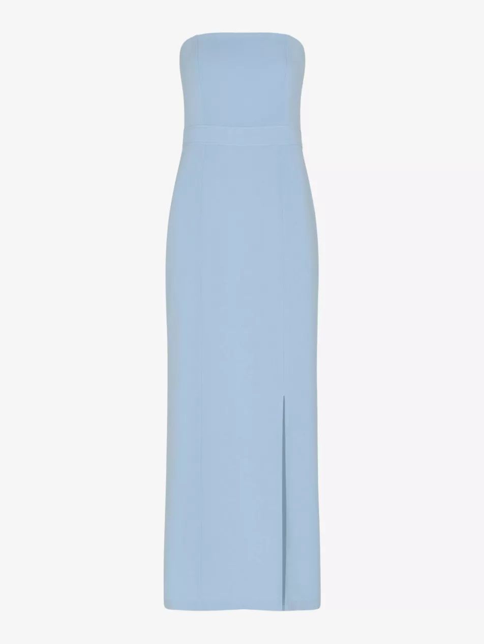 Gemma slim-fit strapless stretch recycled-polyester maxi dress | Selfridges