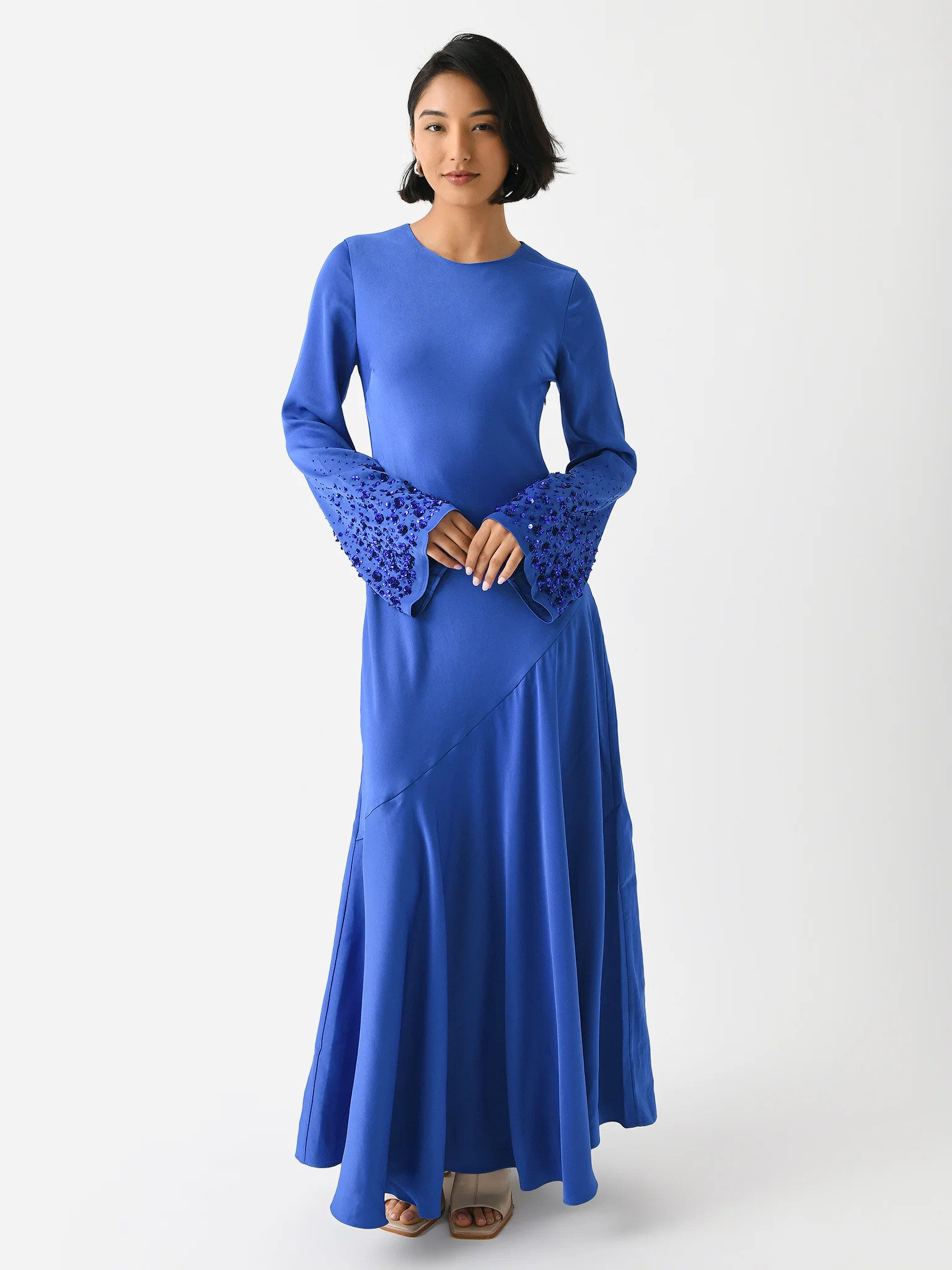AJE
                      
                     Women's Weylyn Sequin Cuff Maxi Dress | Saint Bernard