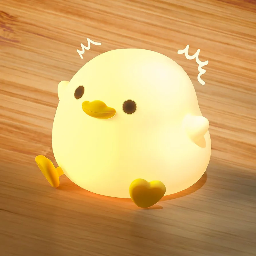 Duck Night Light, LED Cute Silicone Nursery Nightlight for Kids, DoDo Duck lamp Rechargeable Touc... | Amazon (US)