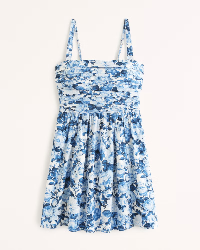 Emerson Poplin Wide Strap Mini Dress | Abercrombie & Fitch (US)