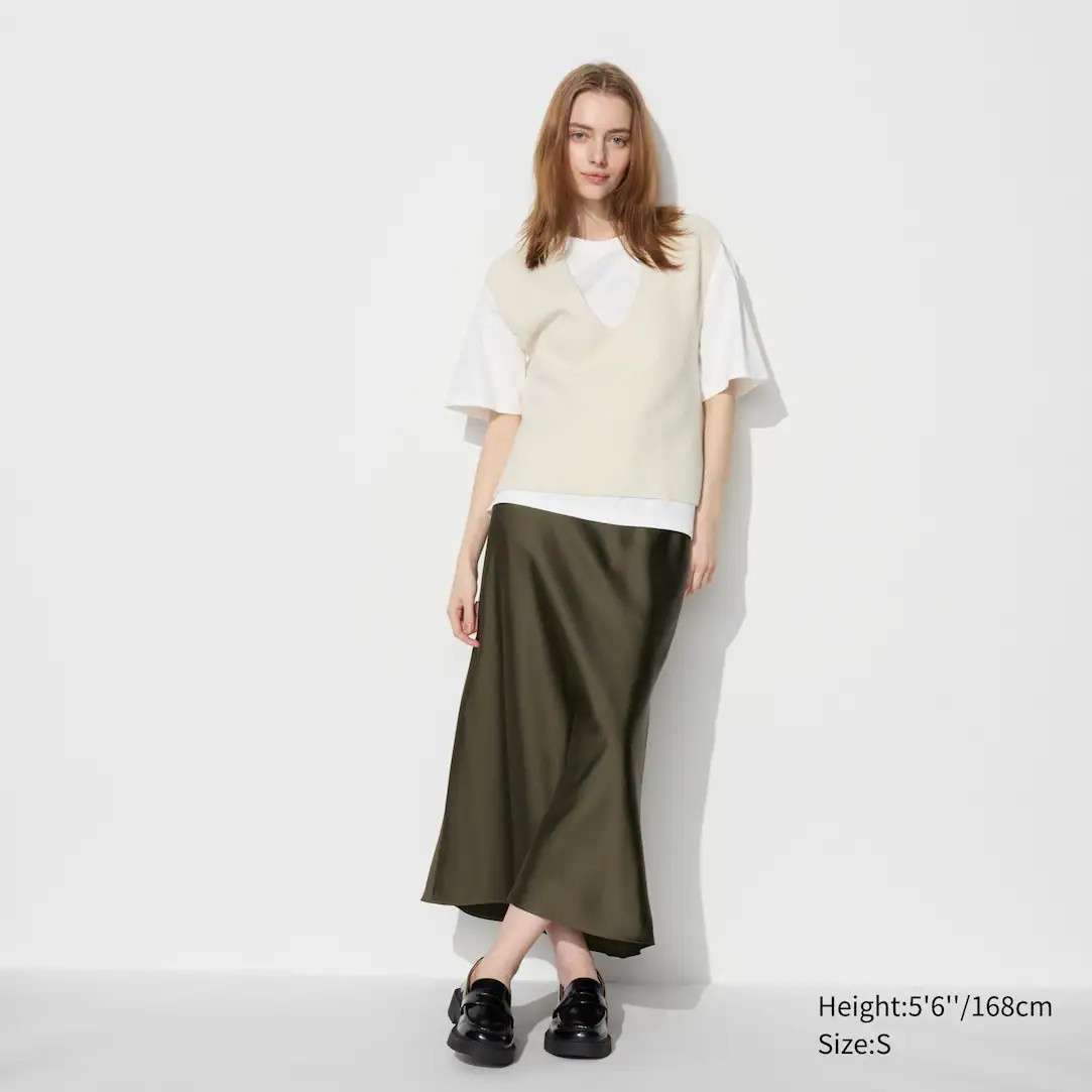 Satin Skirt | UNIQLO (UK)